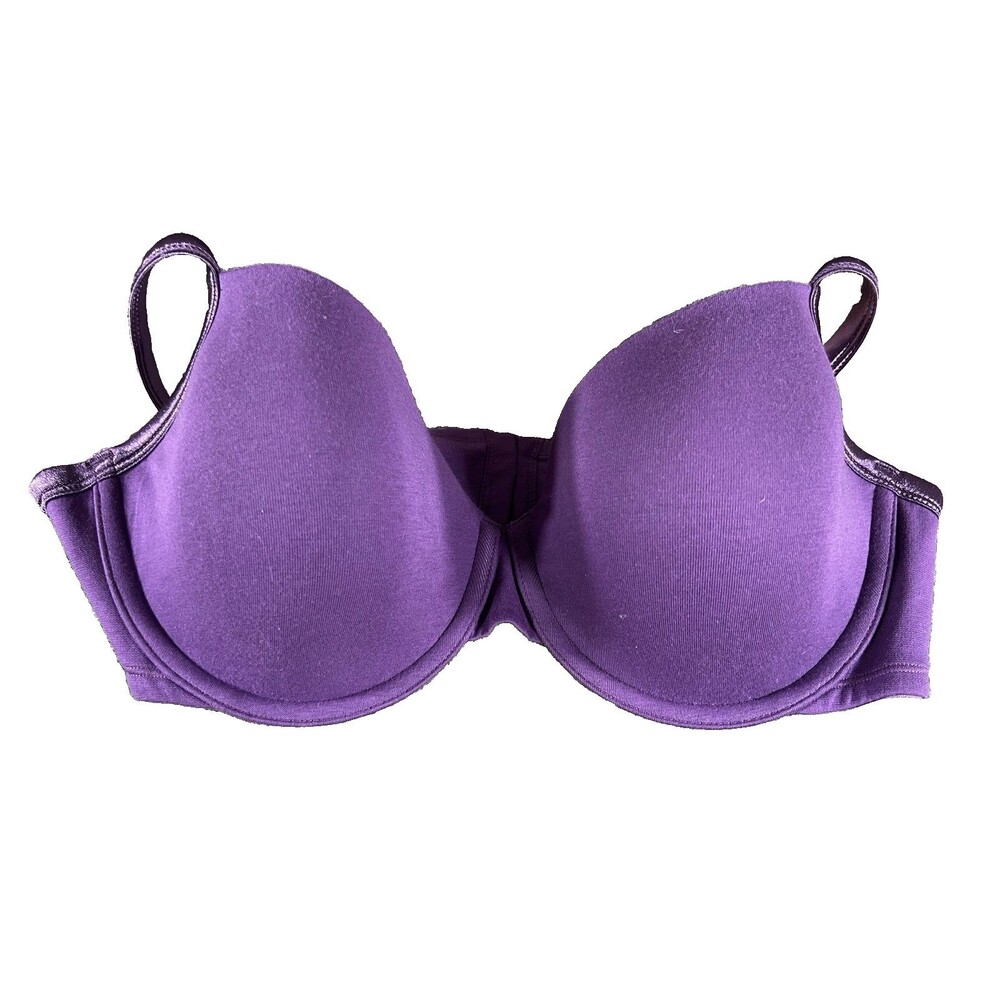 Cacique Best Kept Secret Purple T-Shirt Bra Shaping Solution Underwire 42D NWT